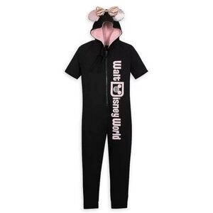Walt Disney World Minnie Mouse Pjs onesie rose gold ears pajamas size small